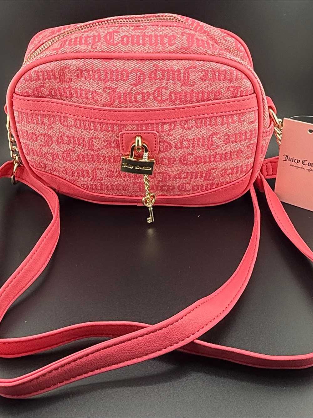 NEW NWT Juicy Couture Eastside Westside Camera Crossbody Bag – Pink Lemonade